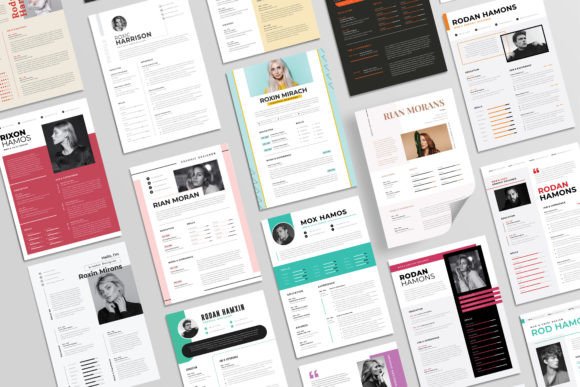 Download 100 Creative Resume Template Bundle - Resume template Collection
